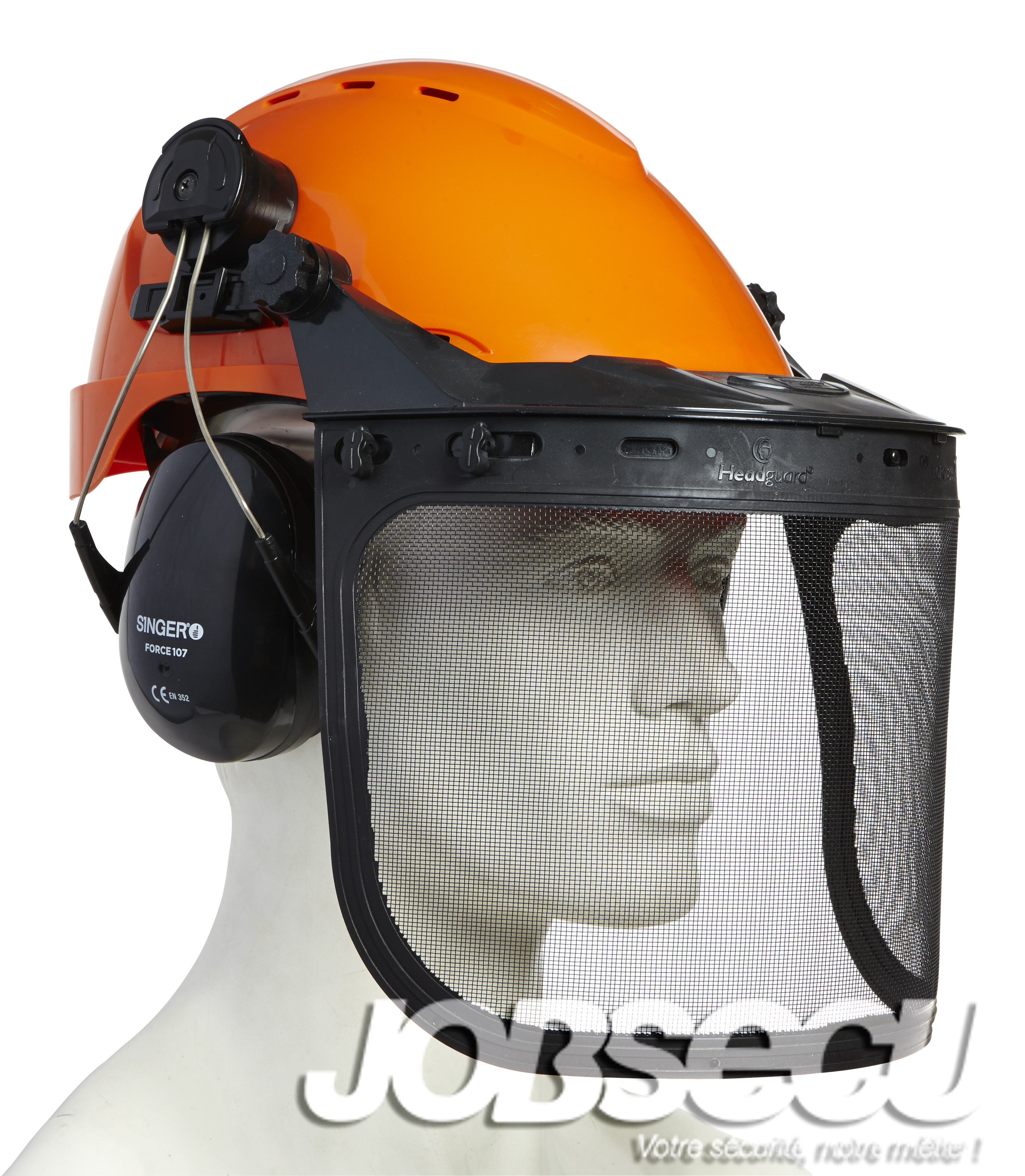 Casque de Chantier en ABS serrage crémaillère - SINGER FORCE